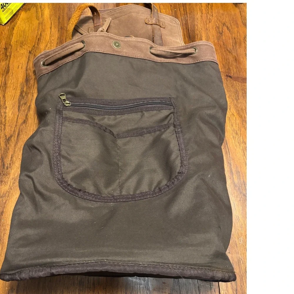 Lifewit‎ Backpack Rucksack Unisex Large Brown Canvas Leather Vintage Hiking Bag